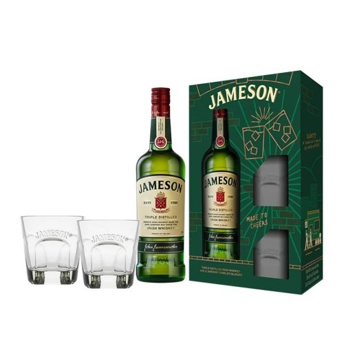 Джеймисън Кутия + 2 чаши 0,7л 40% / Jameson 0,7l 40% + 2x sklo GB