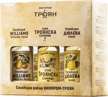Дегустационен сет ВИНПРОМ - ТРОЯН 6 X 40 мл 38% / Degustation set VINPROM - TROYAN 6 x 40 ml 38%