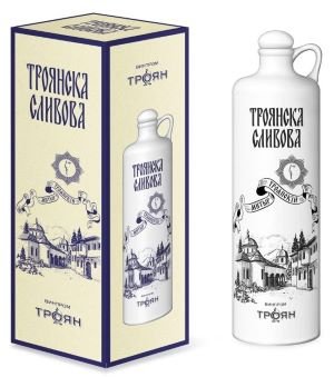 Троянска сливова ракия Резерва 10 год. ПОРЦЕЛАН 0,7Л 40% /  Troyanska slivova rakia Reserve 10YO PORCELAN 0,7L 40%