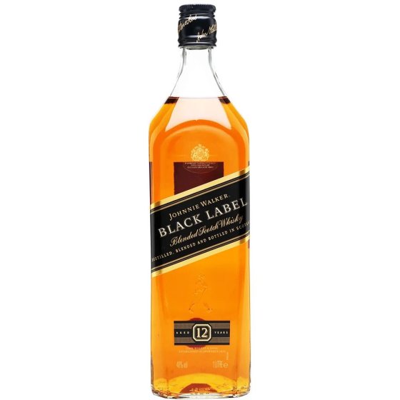 Джони Уокър Блек 12YO 1,0л 40% / Johnnie Walker Black Label 1,0L 40%
