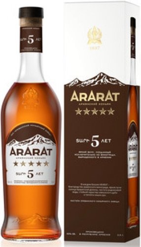 Бренди Арарат 5YO 0,7л 40% / Brandy Ararat 5y 0,7l 40%
