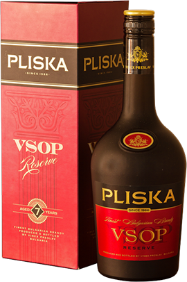 Бренди Плиска Резерва V.S.O.P. 0,7л 40% / Brandy Pliska Reserve V.S.O.P. 0,7L 40%