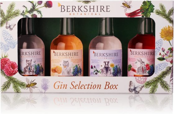 Джин Бъркшир Селекция на 4 вида х 0,05Л 40,3% / Gin Berkshire Selection Box 4 x 0.05L 40,3%