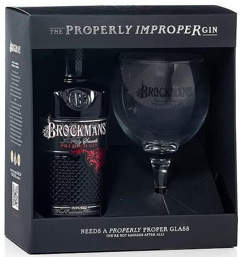 Брокманс Премиум Джин + чаша 0,7Л 40% / Gin Brockman's + sklo 0,7L 40%