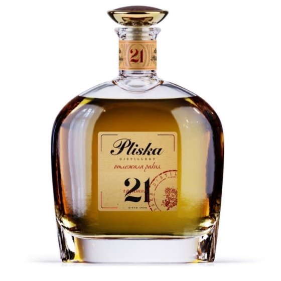 Плиска 21 год. Отлежала ракия 0,7л 40% / PLISKA 21YO OTLEZHALA RAKIA 0,7L 40%