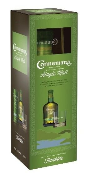 Конемара Пийтид Сингъл Малц + чаша 0,7л 40% / Connemara Peated + glass 0,7L 40%