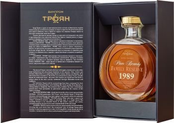 Троянска сливова ракия FAMILY RESERVE 1989 0,7Л 43% / Troyanska Slivova rakia FAMILY RESERVE 1989 0,7L 43%