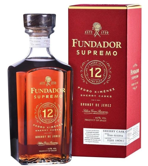 Бренди Фундадор 12YO 0,7Л 40% / Brandy Fundador Sherry Casks 12YO 0,7L 40%