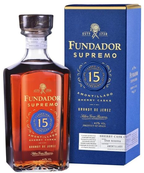 Бренди Фундадор 15YO 0,7Л 40% / Brandy Fundador Sherry Casks 15YO 0,7L 40%
