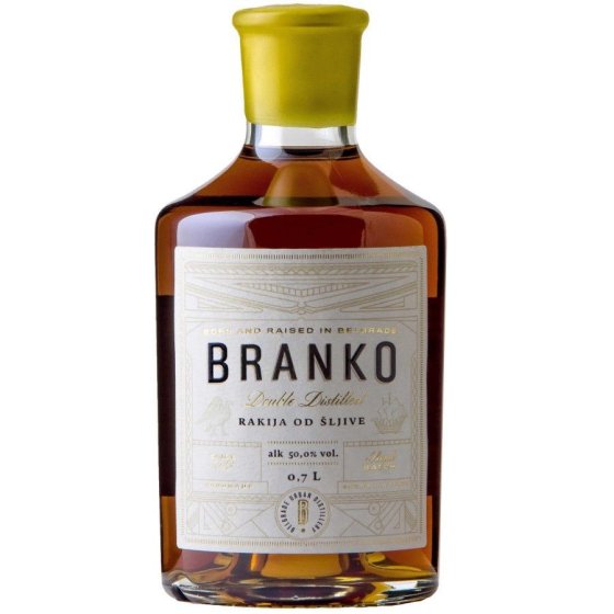 Бранко Сливова ракия Смол Бач 0,7Л 50% / Branko Plum Rakia Small Batch 0,7L 50%