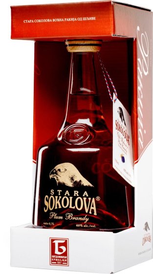 Стара Соколова сливова ракия 0,7Л 40% Stara Sokolova slivova rakia 0,7L 40%