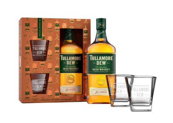 Тюламор Дю + 2 чаши 0,7л 40% / Tullamore Dew 0,7l 40% + 2x sklo