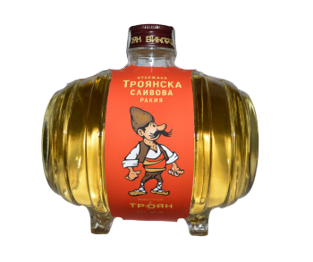 Троянска Отлежала сливова ракия в Стъклено буре 0,5Л 40% / Troyanska slivova rakia in Stakleno bure 0,5L 40%