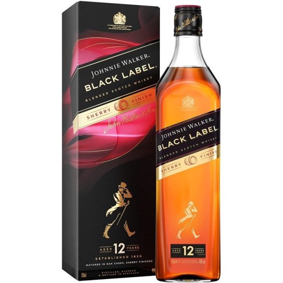 Джони Уокър Блек Шери Финиш 12YO 0,7л 40% / Johnnie Walker Black Label Sherry Finish 0,7L 40%