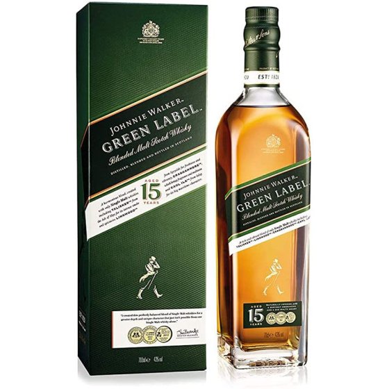 Джони Уокър Зелен Етикет 15YO 0,7л 43% / Johnnie Walker Green Label 15y 0,7l 43%