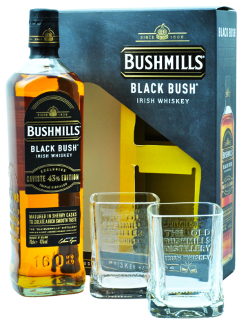 Бушмилс Блек Буш + 2 чаши 0,7Л 40% / Black Bush + 2 glasses 0,7L 40%